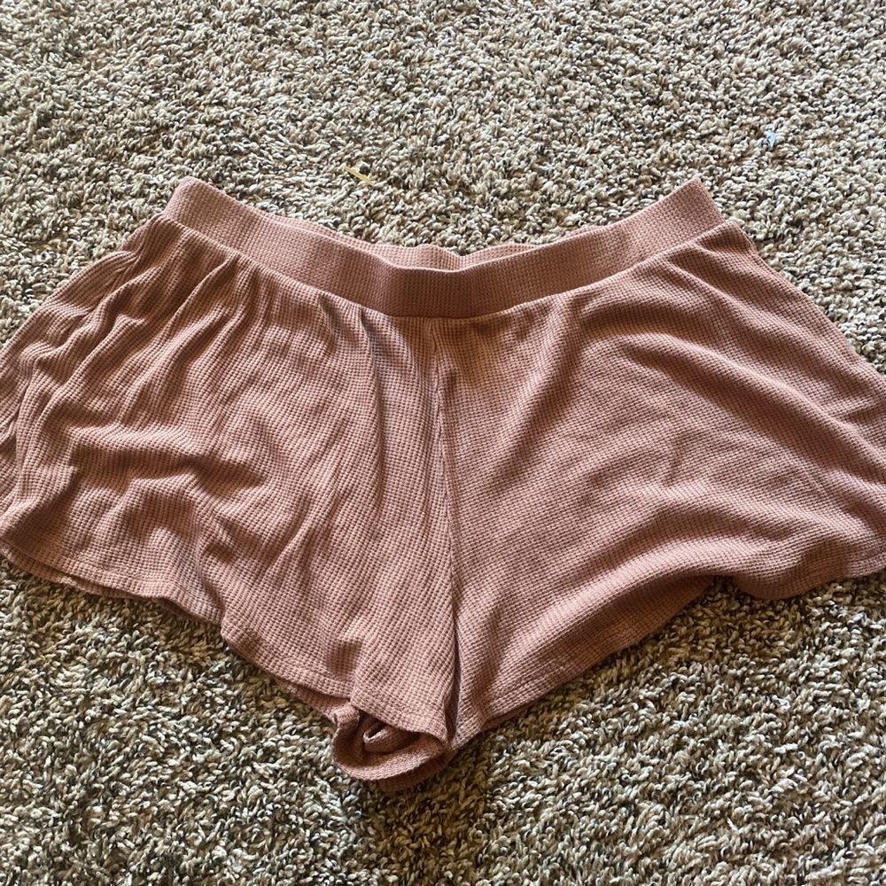 Comfy waffle knit shorts